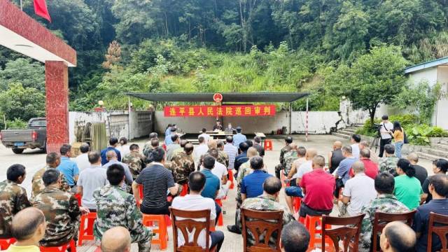 连平法院森林法官工作室深入大尖山铅锌矿区公开开庭审理一起危害珍贵、濒危野生动物案